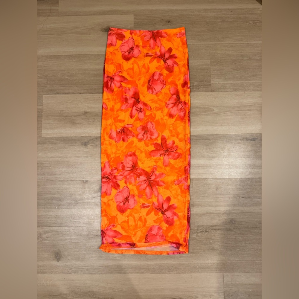 Long Floral Skirt